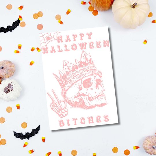Discover Halloween Poster Happy Halloween Bitches Halloween Party Halloween Decor