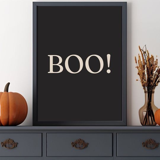 Discover Halloween Quote Print, Halloween Poster, Spooky Wall Art, Quote Poster