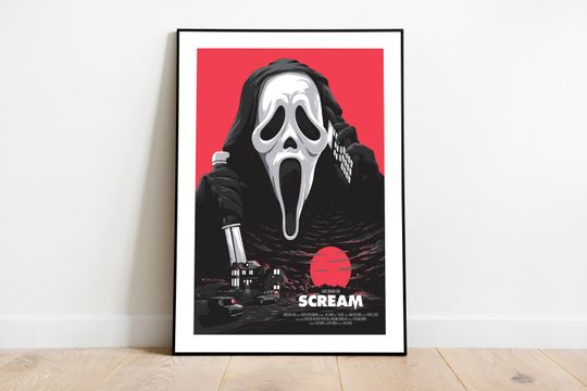 Discover Framed Retro Scream Movie Poster 1996, Wall Art, Wall Dcor, Poster