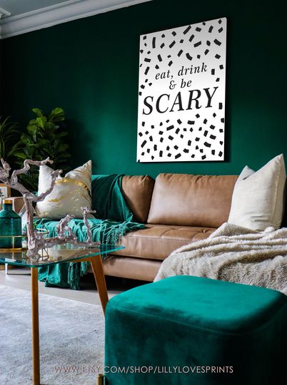 PRINTABLE Black and White Halloween Poster Set of 5 | Hocus Pocus