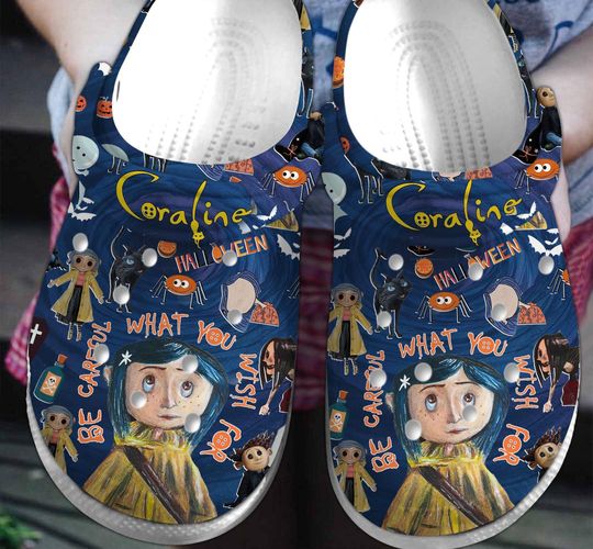 Discover Coraline Halloween Slippers, Coraline Halloween Character Shoes, Kid Adult Slippers, Custom Sandals Slippers, Comfortable Slippers