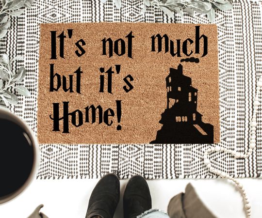 Discover Its Not Much But Its Home, Geek Chic Doormat, Nerdy Housewarming Gift, Doormat Closing Gift, Welcome Doormat, Home Decor