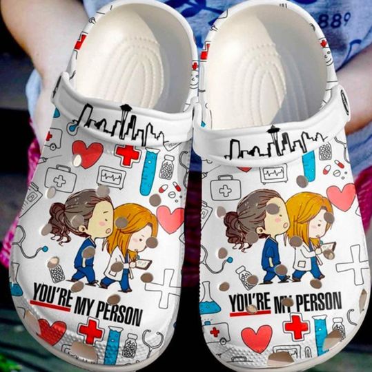 Discover GreyS Anatomy Nurse Clogs, Nurse Pattern Shoes, Kid Adult Slippers, Custom Sandals Slippers, Comfortable Slippers