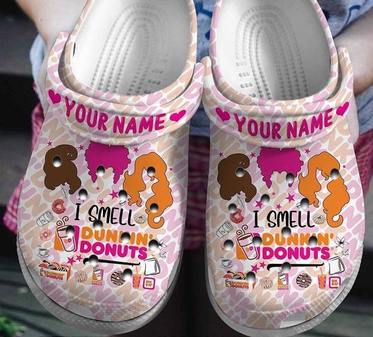 I Smell Dunkin Donuts Clogs, Hocus Pocus Character Shoes, Kid Adult Slippers, Custom Sandals Slippers, Comfortable Slippers