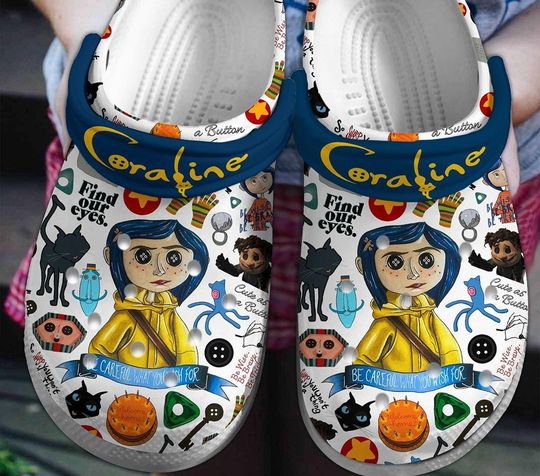 Discover Coraline Clogs, Coraline Shoes, Kid Adult Slippers, Custom Sandals Slippers, Comfortable Slippers