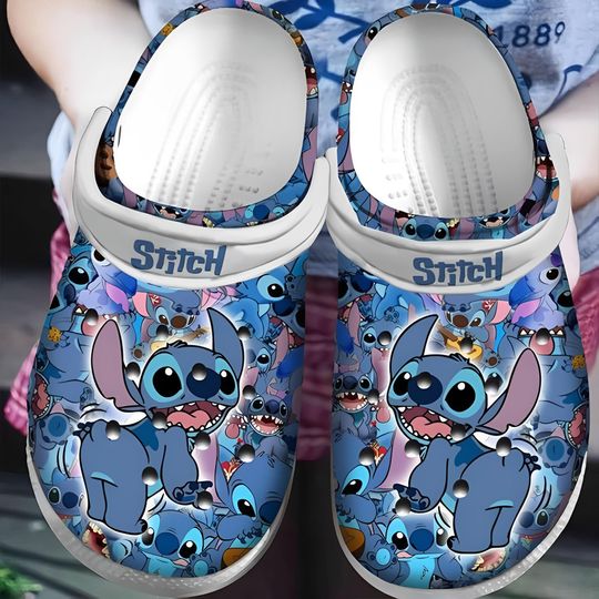 Stitch Lilo Clogs, Stitch Shoes, Kid Adult Slippers, Custom Sandals Slippers, Comfortable Slippers