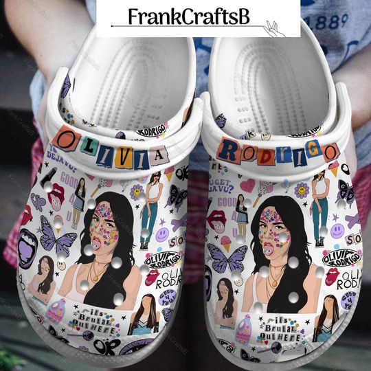 Olivia Rodrigo Clogs, Guts Tour 2024 Women Shoes, Olivia Sour Tour Sandals, Guts Album Shoes, Olivia Guts Album Merch, Olivia Fans Gift