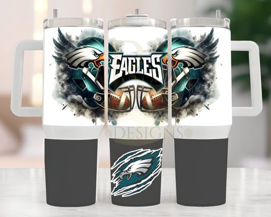 Discover Eagles 40oz Tumbler, Football 40oz Tumbler | Sport Lover Tumbler | Birthday Gift