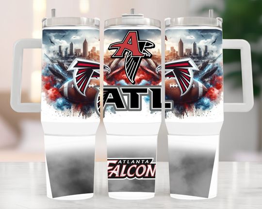 Atlanta 40oz Tumbler, Football 40oz Tumbler Tumbler | Sport Lover Tumbler | Birthday Gift