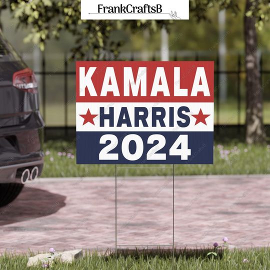 Discover Kamala Harris Yard Sign, Harris Walz For The People Sign, Kamala Harris 2024 President Garden Sign, Democratic Sign, Election 2024 Sign