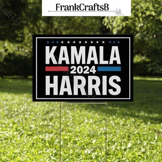 Discover Kamala Harris 2024 Yard Sign, Madam President Yard Sign, President Kamala Outdoor Lawn Sign, 2024 Campaign Election Sign