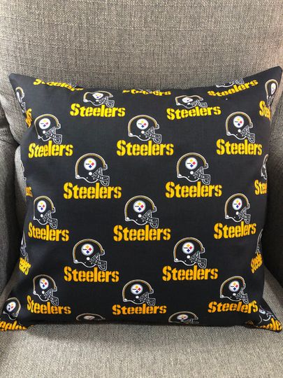 Discover Pittsburgh Steeler throw pillow