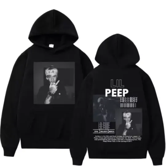 Hip Hop Rapper Lil Peep Graphic Hoodie High Quality Fashion Pullovers