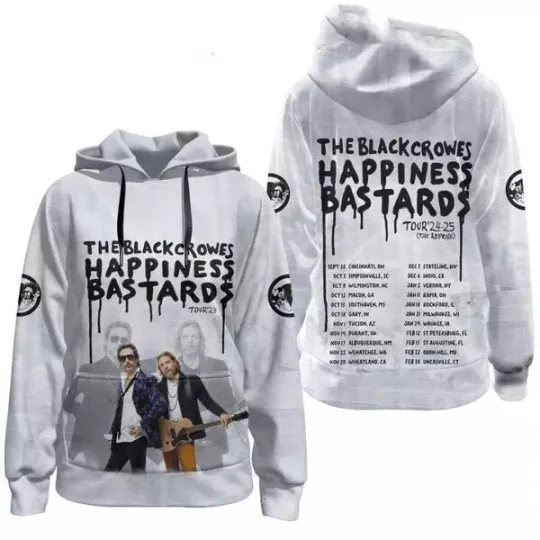 Discover The Black Crowes Happiness Bastards Tour 2024-2025 Hoodie