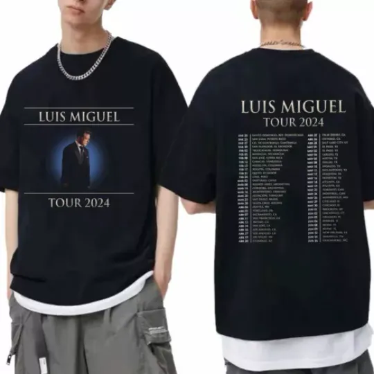 Discover Luis Miguel Tour 2024 Shirt  Luis Miguel Fan Shirt  Luis Miguel 2024 Concert Shirt