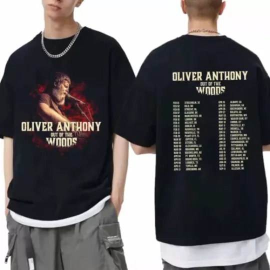 Discover Oliver Anthony - Out Of The Woods 2024 Tour Shirt  Oliver Anthony Fan Shirt