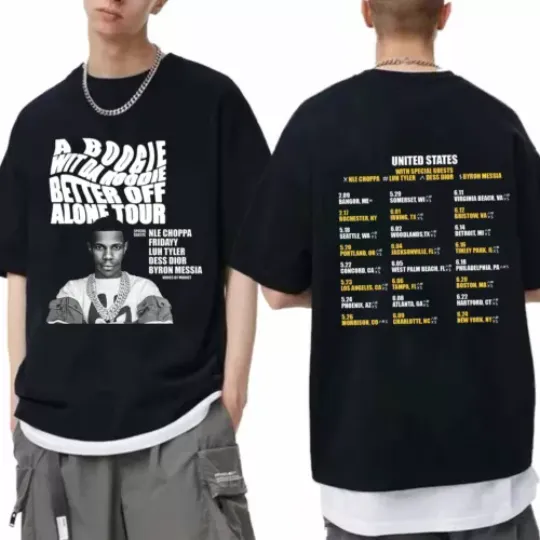 Discover A Boogie Wit A Hoodie Better Off Alone Tour 2024 Shirt
