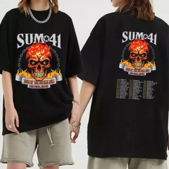 Discover Sum 41 2024-2025 Tour Shirt  Sum 41 Band Fan Shirt  Sum 41 2024 Concert Shirt