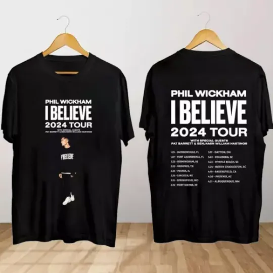 Discover Phil Wickham I Believe Tour 2024 Shirt  Phil Wickham Concert Shirt  I Believe Tour