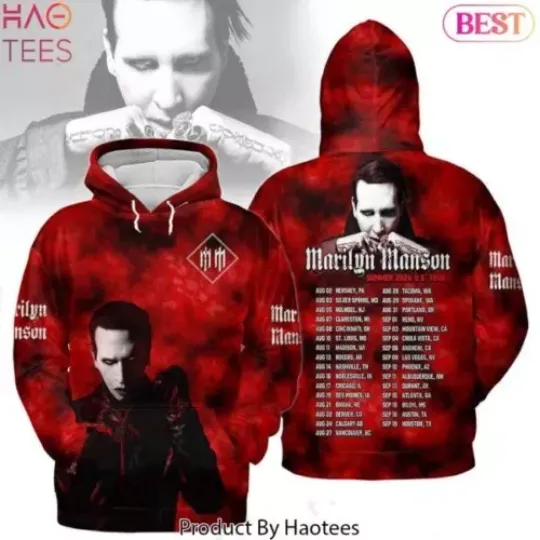 Marilyn Manson Summer 2024 US Tour Hoodie Great