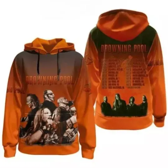 Discover Drowning Pool 2024 Tours Schedule 3D Hoodie