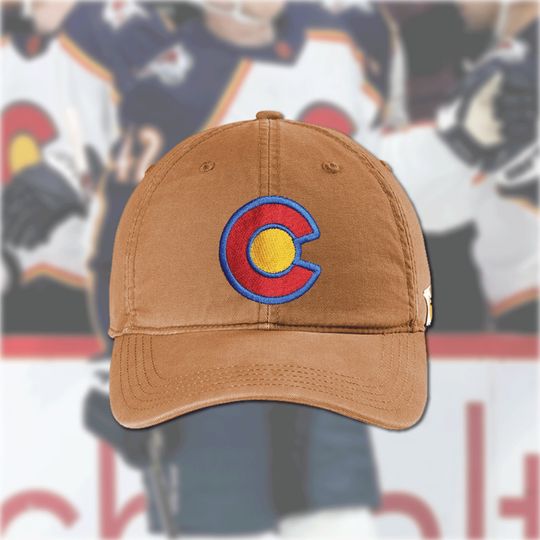 Discover Colorado Avalanche Hat - Carhartt Velcro Strap Cap - Hockey Gift