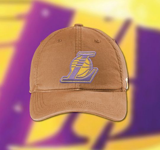 Los Angeles Lakers Carhartt Hat, LA Lakers L Logo Cap, NBA Finals Champions, Lebron James Carhartt Dad Hat, Gift for Lakers Fan, Kobe Bryant