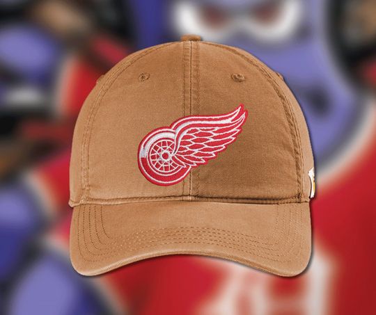 Discover Red Wings Hat, Carhartt Velcro Strap Cap - Hockey Gift