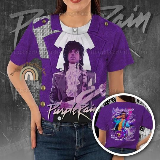 Prince Purple Shirt, Prince Singer Cosplay Hoodie