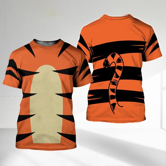Discover Tigger Halloween 3D T-Shirt, Winnie the Pooh Halloween Costume For Family Group T Shirt