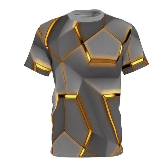 Discover Halloween - Geometric Printed T-Shirt  - Unisex Cut and Sew  (AOP) 3D Printed T-Shirt