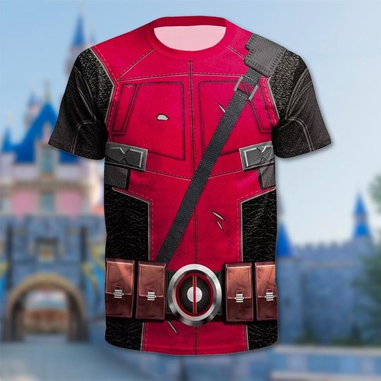 Superhero Deadpool Hoodie, Deadpool & Wolverine 3D Adult T-shirt