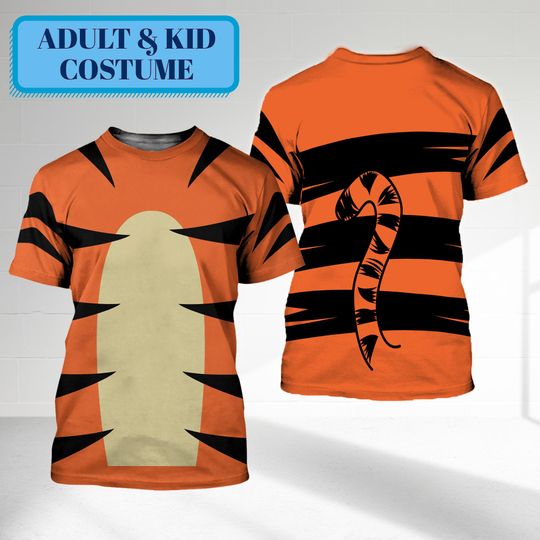 Discover Tigger Halloween 3D T-Shirt, Winnie the Pooh Halloween Costume For Family Group T Shirt