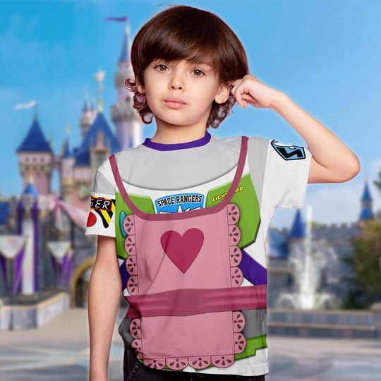 Mrs. Nesbitt 3D Costume Shirt, Buzz Lightyear Astronaut Toy Halloween 3D Shirt