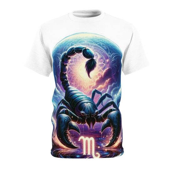Halloween - Scorpio T-Shirt - Gift T-Shirt for Halloween - Unisex Cut and Sew T-Shirt