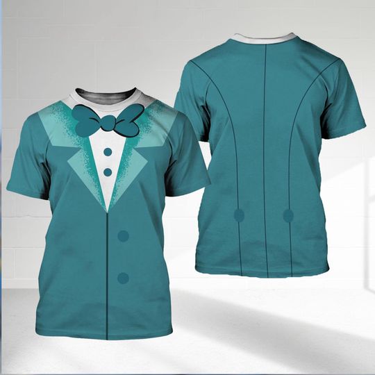 Discover Hitchhiking Ghosts Halloween 3D T-Shirt, Haunted Mansion All Over Print Shirt