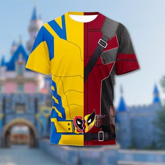 Deadpool Wolverine Hoodie, Deadpool 3: Deadpool & Wolverine 3D Adult T-shirt