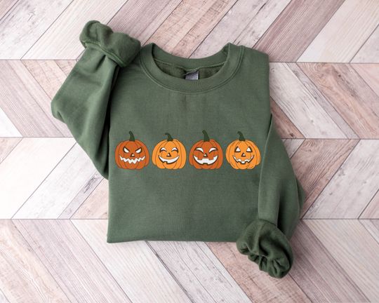 Discover Pumpkin Sweatshirt, Pumpkin Sweater,Halloween gift for Woman