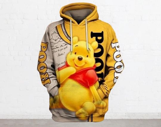 Pooh Bear Hoodie 3D, Winnie The Pooh Disney Hoodie 3D, Pooh Halloween Hoodie 3D