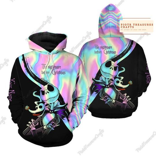 Discover Jack Skellington Hoodie, Halloween Character Men Hoodie