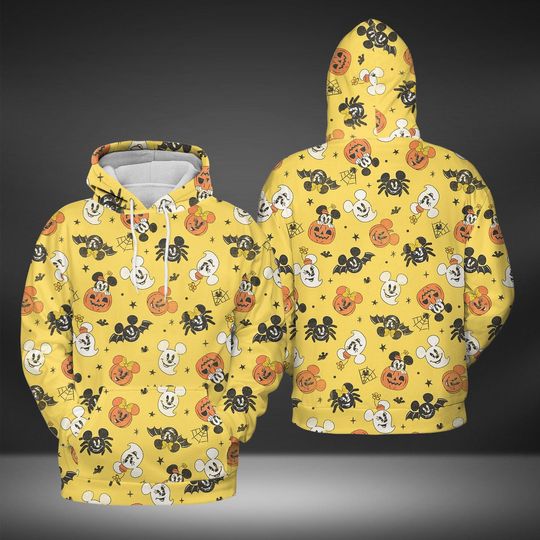Discover Spooky Mickey Mouse 3D Hoodies, Disney Mickey Hoodie