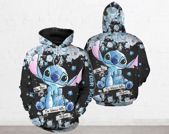 Funny Stitch Disney 3D Hoodie, Cute Stitch 3D Hoodie, Stitch Halloween 3D Hoodie