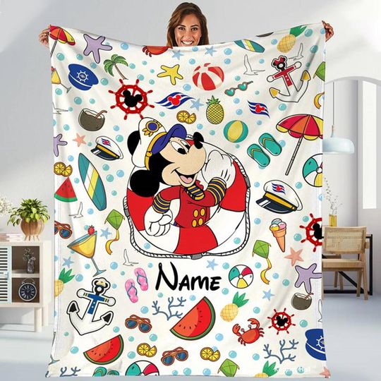 Disneyland Characters Fleece Blanket | Mickey And Friends Blanket | Magic Kingdom Gift xmas | Throw Blanket for Couch Sofa