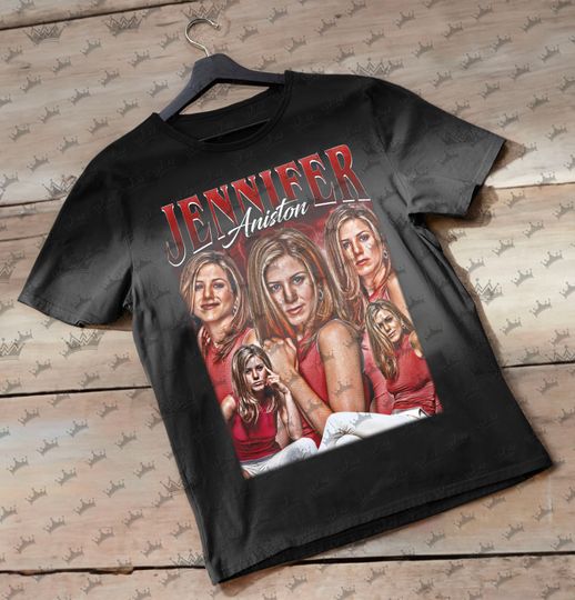 Jennifer Aniston Vintage T-Shirt, Homage Retro 90s Graphic, Ideal Gift for TV Series Enthusiasts