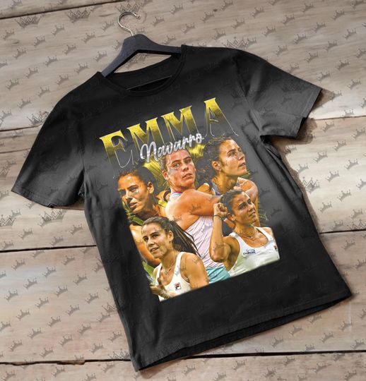 Discover Emma Navarro Vintage T-Shirt, Homage Retro 90s Graphic, Ideal Gift for Sport Enthusiasts