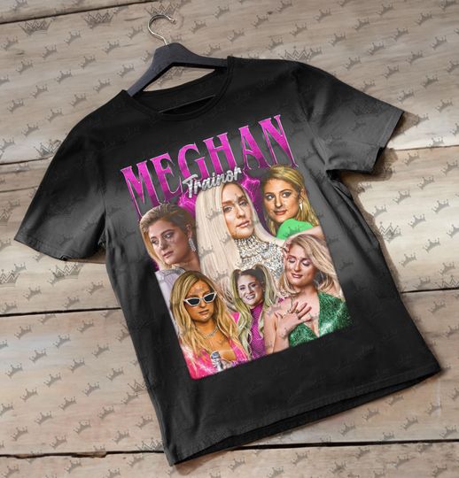 Discover MEGHAN TRAINOR Vintage T-Shirt, Homage Retro 90s Graphic, Ideal Gift for Music Enthusiasts