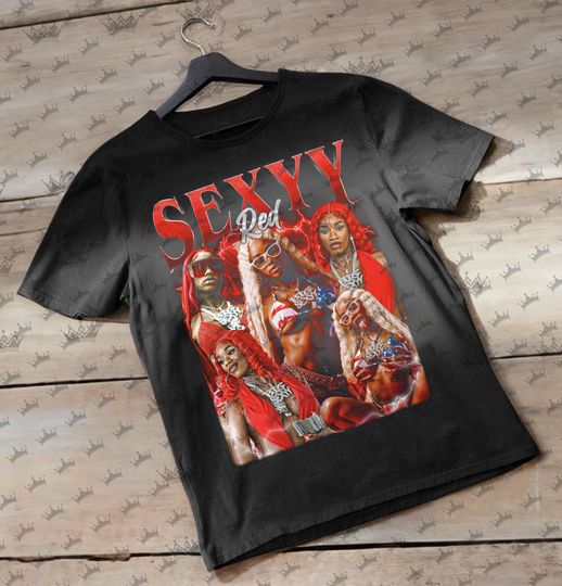 Discover SEXYY RED Vintage T-Shirt, Homage Retro 90s Graphic, Ideal Gift for Music Enthusiasts