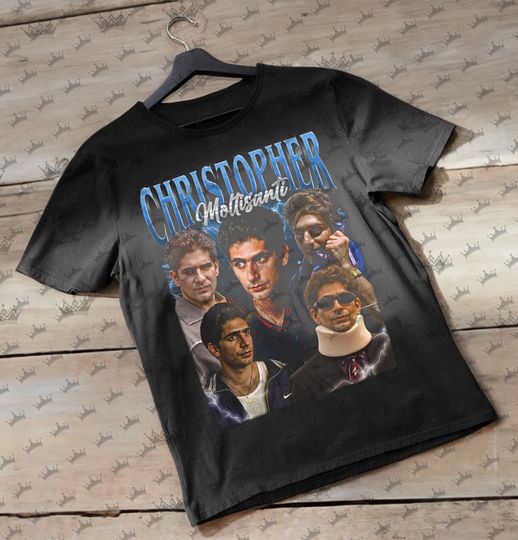 CHRISTOPHER MOLTISANTI Vintage T-Shirt, Homage Retro 90s Graphic, Ideal Gift for TV Show / Movies Enthusiasts