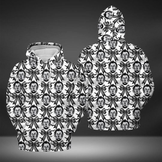 Discover Coquette Bow Michael Myers 3D Hoodies, Coquette Hoodies, Horror Movies Hoodies