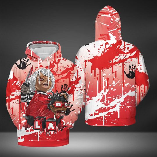 Chucky 3D Hoodies, Horror Movies Hoodies, Horror Halloween Hoodies